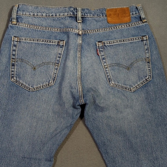 Levi's 512 Premium Selvedge Jeans Men's Slim Taper Fit fits 33x31 Medium Wash - Picture 3 of 9